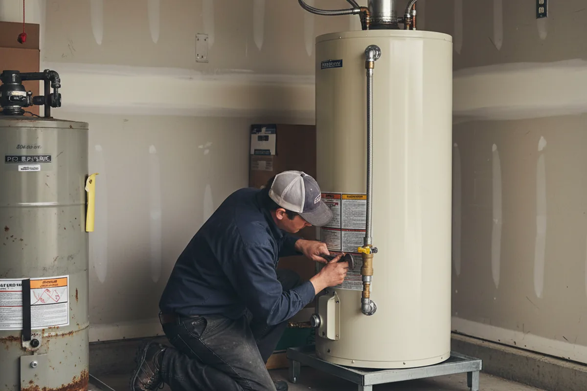 Water heater and shutoff valve replacement in Elk Grove Village